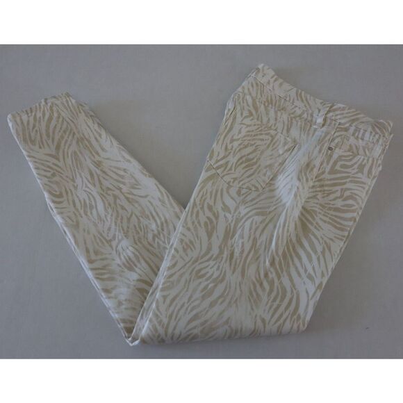 Hudson Women Sz 30 Distorted Zebra Print Holly Stretch Mid-Rise Skinny Jean $195 - Picture 8 of 9